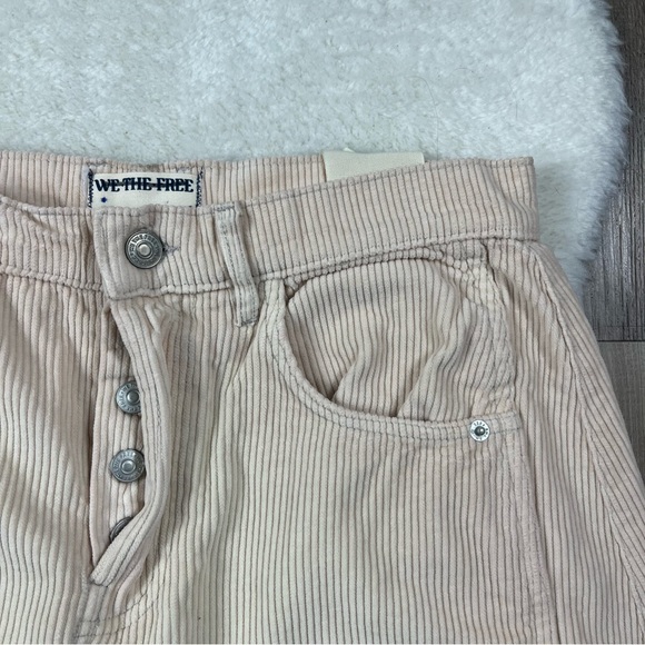 NWOT We The Free Good Luck mid rise barrel corduroy pants - Picture 5 of 14